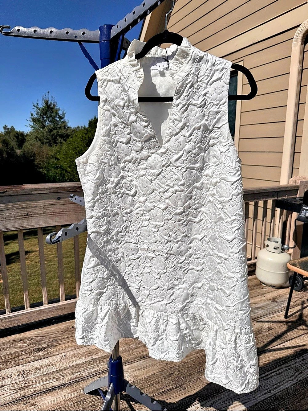 White Sleeveless Mini Dress Like New